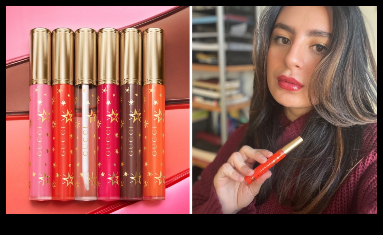 Glossy Glam The Luscious Lip Gloss που γοητεύει και τα 4 Glossy Glam: Εξερευνώντας τη γοητεία του Luscious Lip Gloss